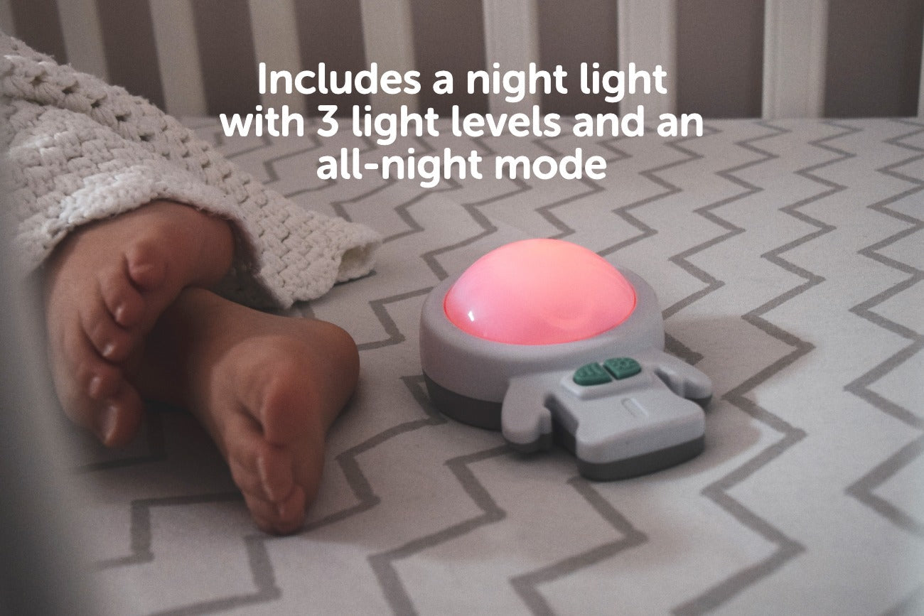 Rockit Zed Award-Winning Vibration Sleep Soother and Night Light White White Age- Newborn & Above