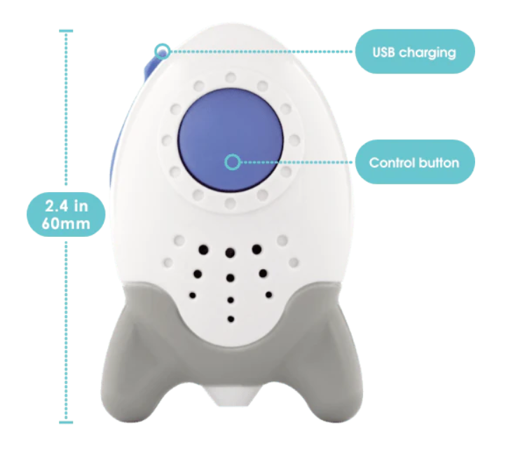 Rockit Wooshh Baby Small Sound Soother White Age- Newborn & Above