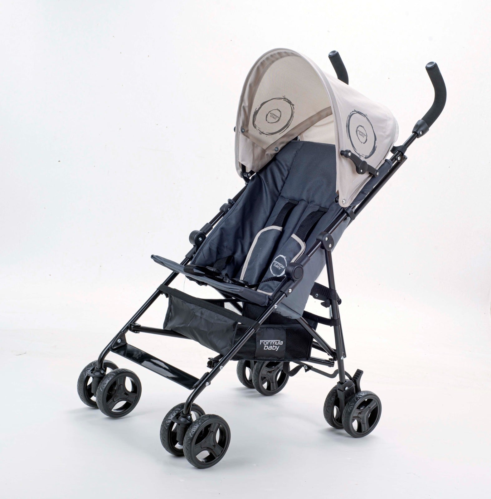 Formula One PowerGlyde Plus Lightweight Travel Umbrella Stroller Grey/Blue Age- 6 Months & Above (Holds upto 23 Kg)