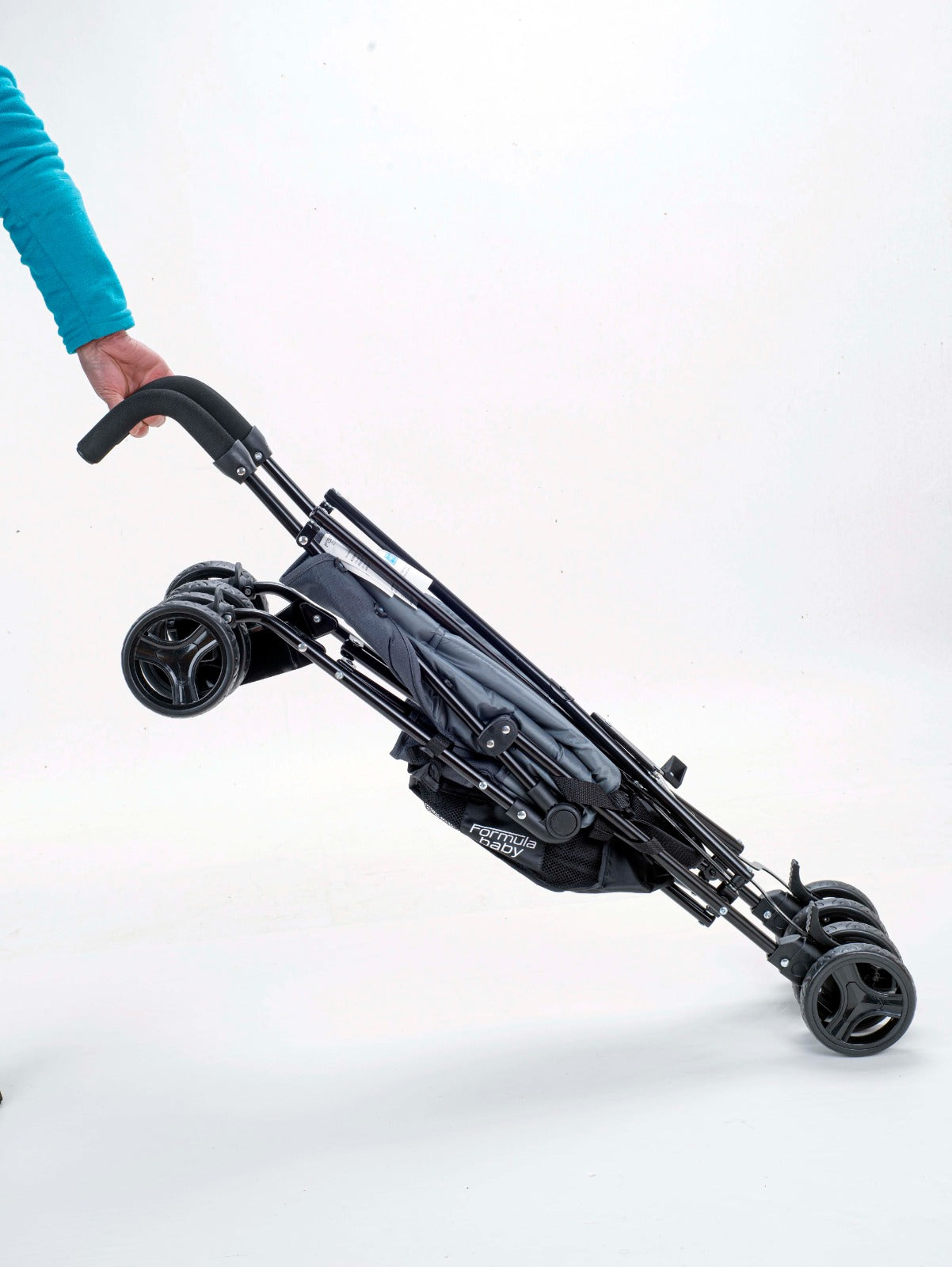 Formula One PowerGlyde Plus Lightweight Travel Umbrella Stroller Grey/Blue Age- 6 Months & Above (Holds upto 23 Kg)