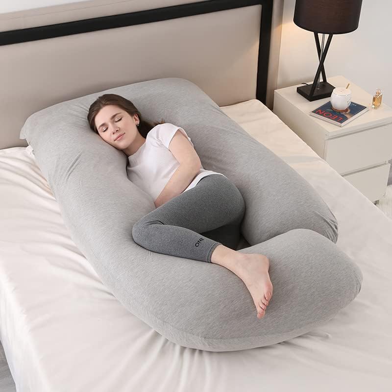 Pibi 60-Inch U-shaped Nursing Pregnancy Pillow for Momz