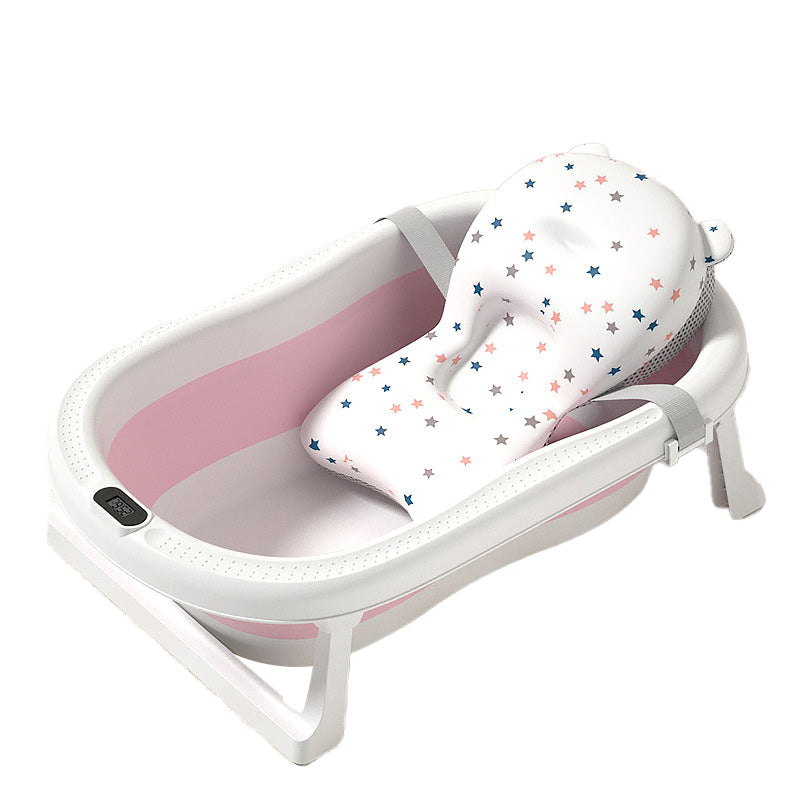 Pibi Baby Bath Mat Tub + Bath Mat Pink Age- Newborn & Above