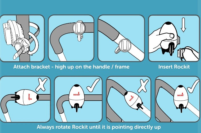 Rockit Additional Rotating Bracket for Rockit Rocker  Black